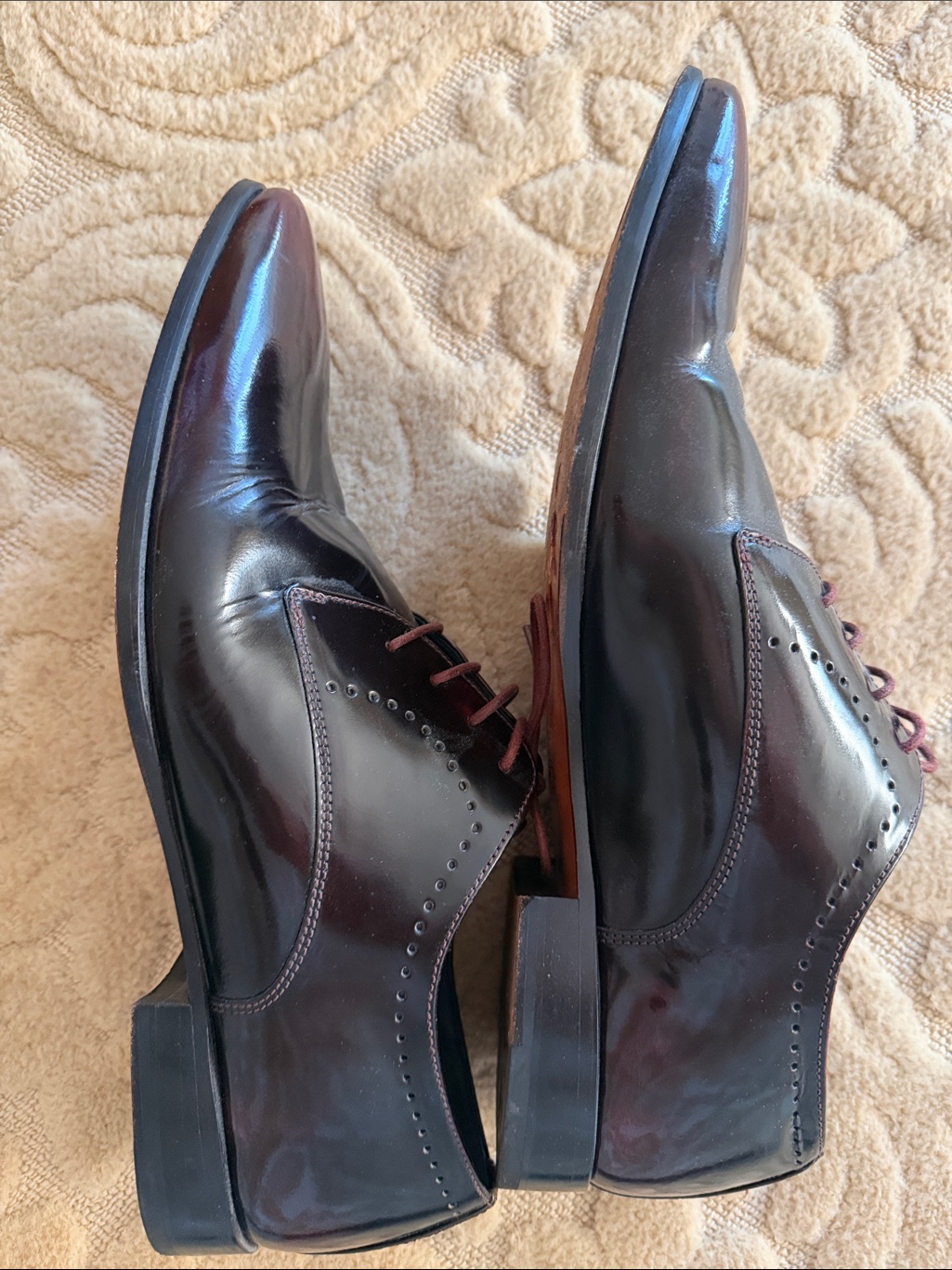Men's Leather Lace-Up Oxfords By Sweeney Size 11 Like New! — image 2 of 7